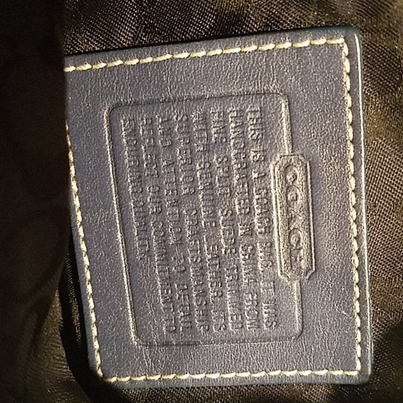 Coach Grey/Blue Suede Small Bag - Picture 4 of 6